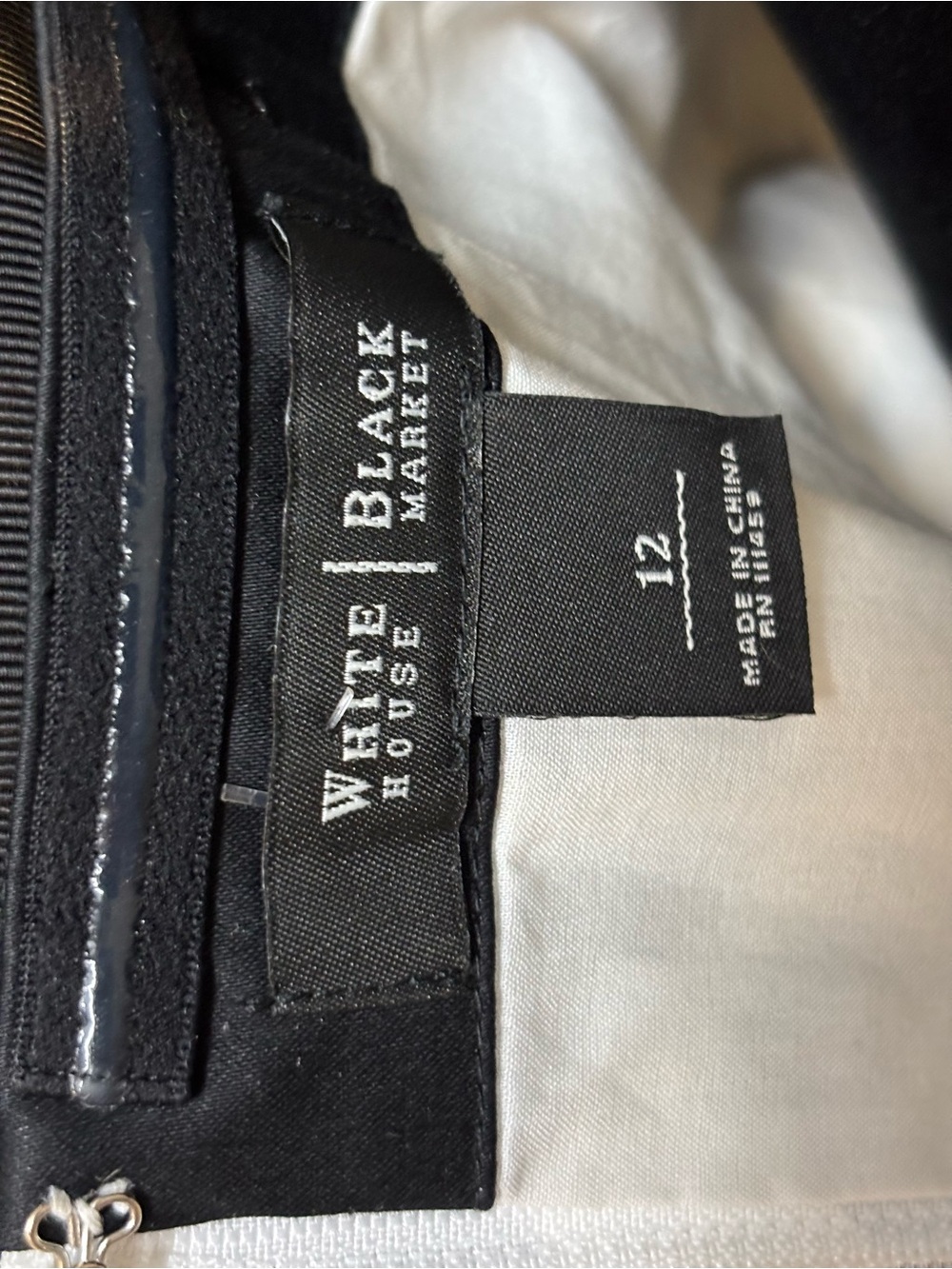 White House Black Market Black & White Strapless Floral Zebra Bone in iCami New - Picture 4 of 10